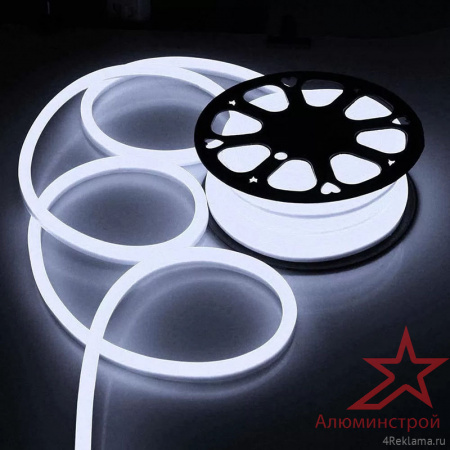 Гибкий неон Alulight белый, 8*13mm