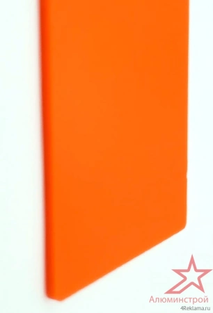 Цветное акриловое стекло ALUGLAS цвет оранжевый